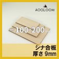 シナ合板 t9mm 200×100mm 四角形カット 【ゆうパケット対応・全国送料一律360円】