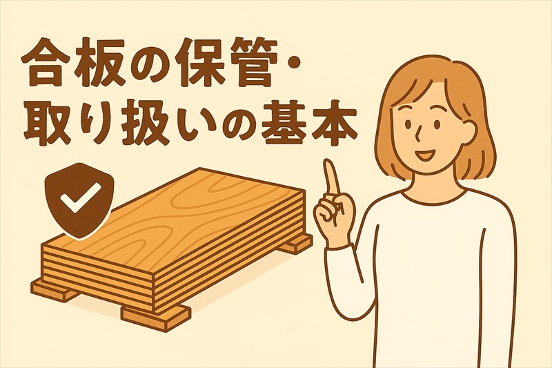 合板の保管・取り扱いの基本|反りや劣化を防ぐコツと注意点