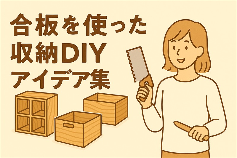 合板を使った収納DIYアイデア集|初心者でもできる簡単な工作