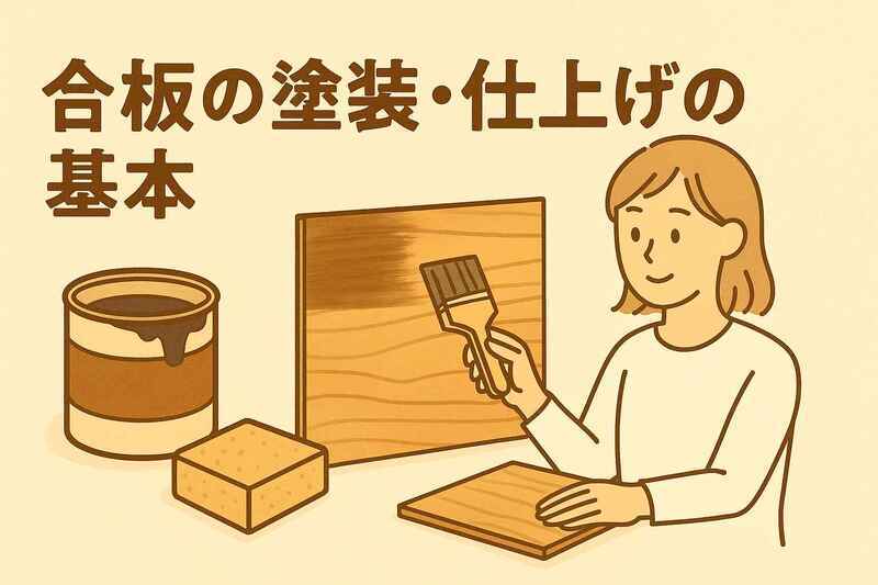 合板の塗装・仕上げの基本|DIYできれいに仕上げるコツと道具選び
